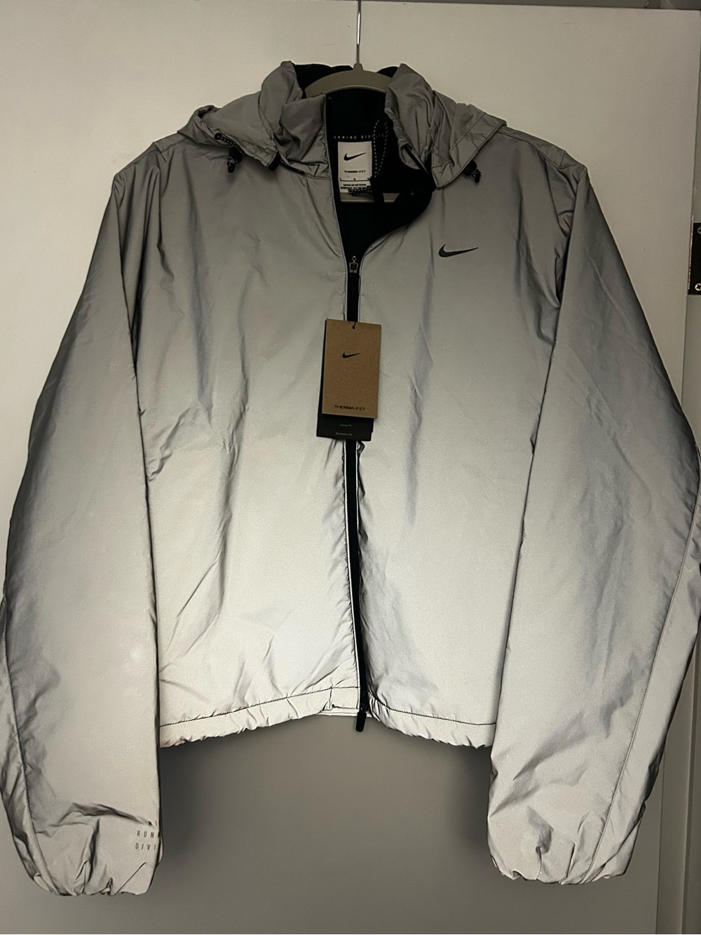 Nike Silver Reflective Hooded Jacket